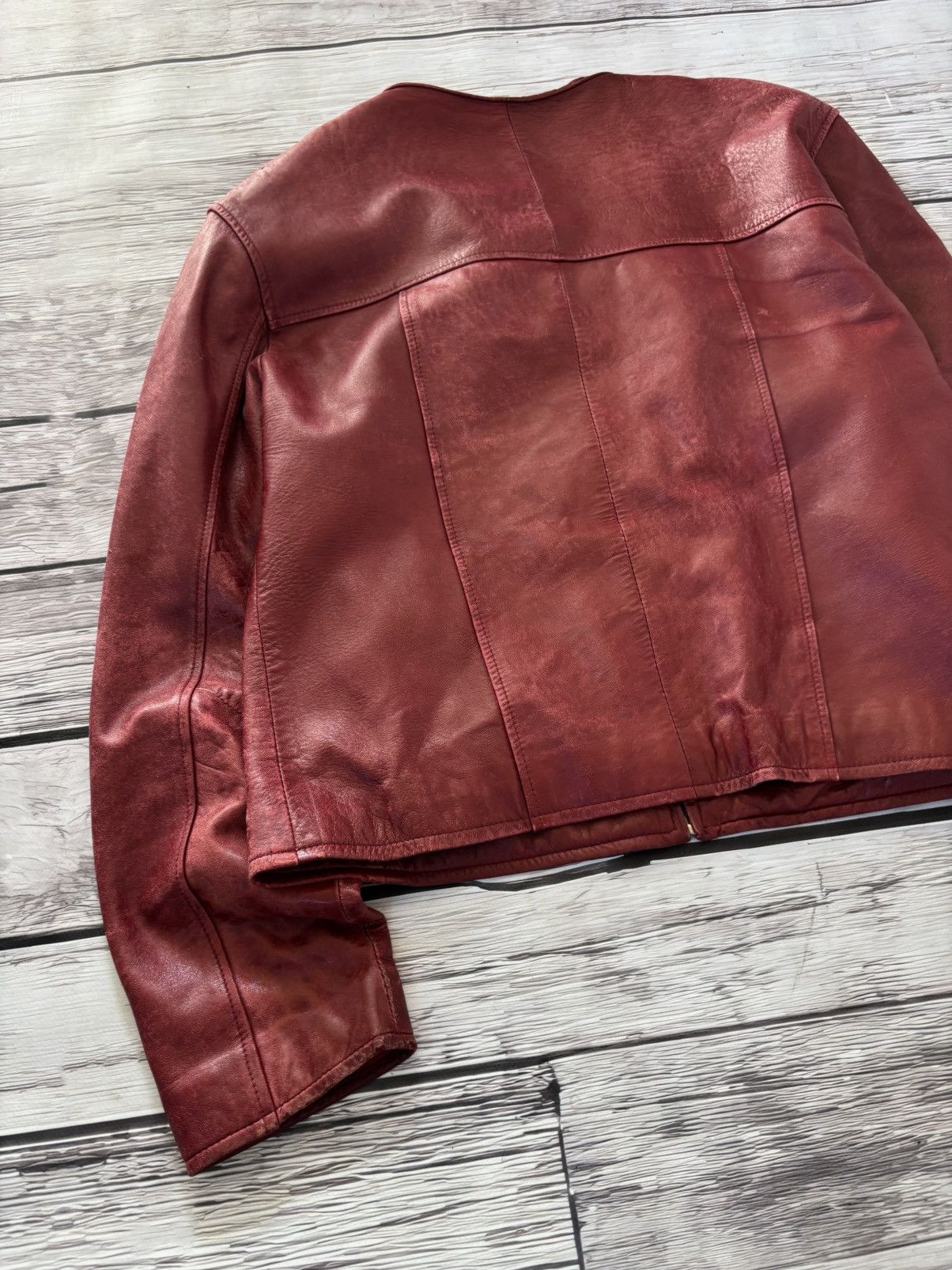 Hysteric Glamour Cropped Rick Owens Type Yohji Yamamoto Style Leather Jacket Size US S / EU 44-46 / 1 - 7 Thumbnail