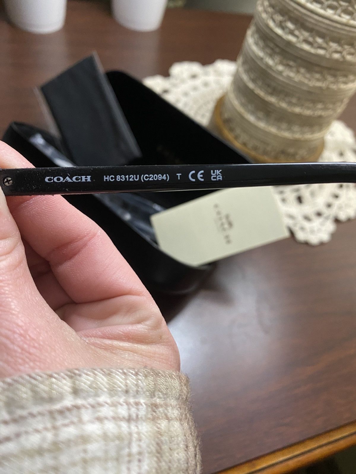 Coach COACH Round Framed Black Sunglasses Size ONE SIZE - 4 Thumbnail