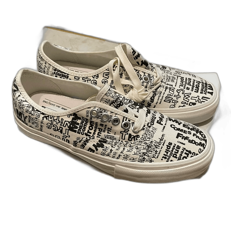 Comme des Garcons CDG x Vans Authentic OG LX Graffiti Sneakers Size US 6.5 / EU 39-40 - 1 Thumbnail