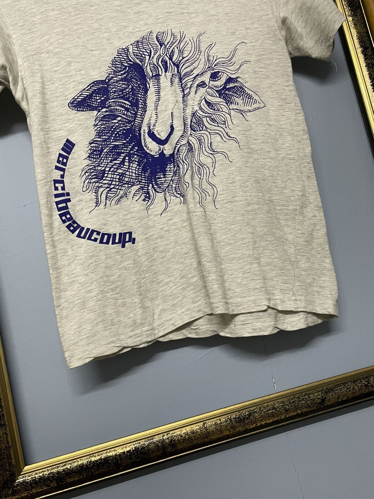 mercibeaucoup Vintage 1990s Japan IsseyMiyake - Mercibeaucoup Lion Art Tee Size US S / EU 44-46 / 1 - 4 Thumbnail
