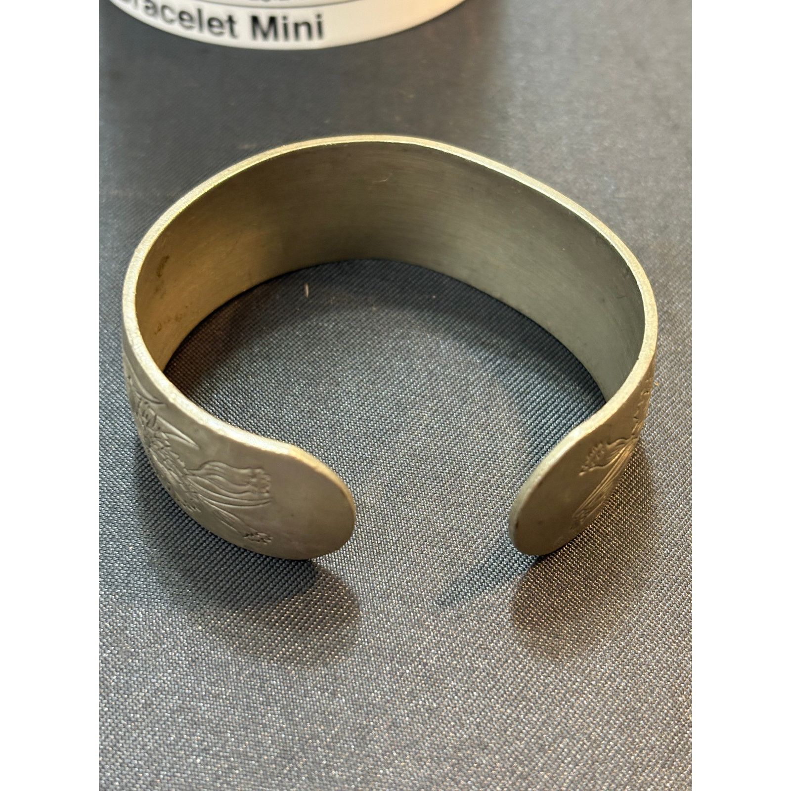 Other VTG Kirk Pewter Floral Etched Cuff Bracelet Sz 7.25” Size ONE SIZE - 14 Thumbnail