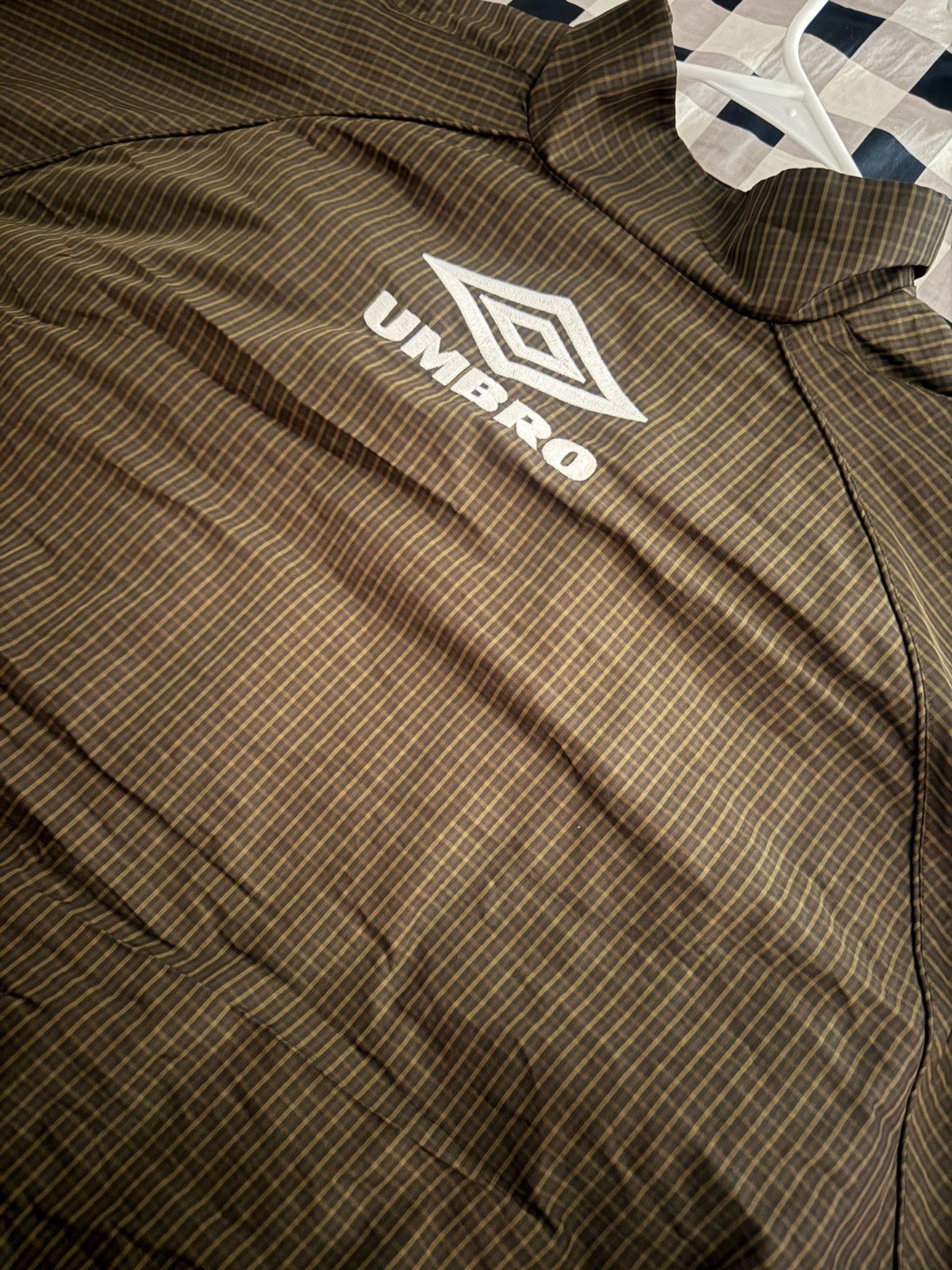 Umbro Umbro Brown Mini Check Track Jacket Size US L / EU 52-54 / 3 - 6 Thumbnail