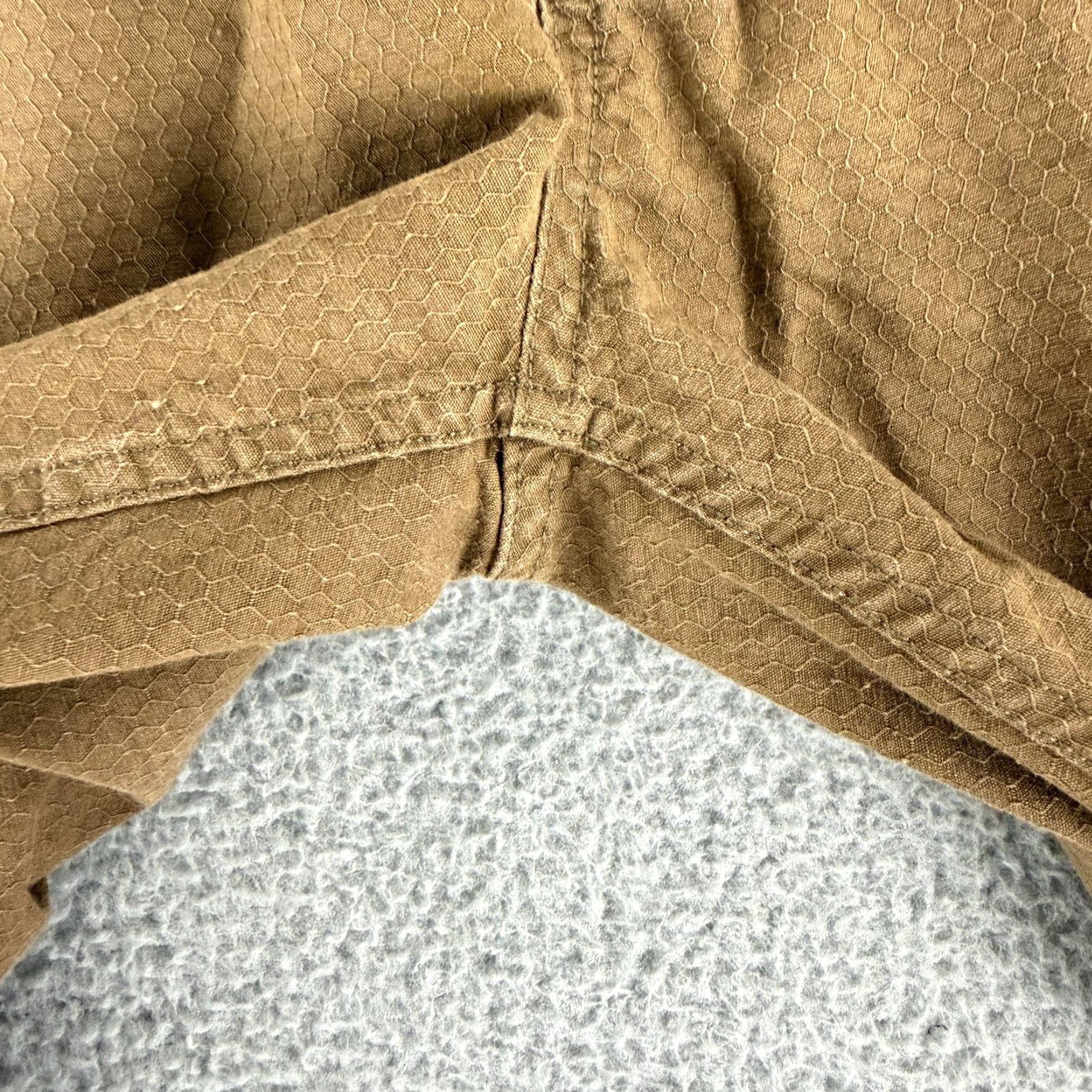 Anthropologie Koto Slim Fit Joggers Mens Size 32 Brown Khaki Chino Casual Pants Regular Cotton Comfort Breathable Front Pocket Slant Casual Classic Jogger Style Size US XS / EU 42 / 0 - 4 Thumbnail