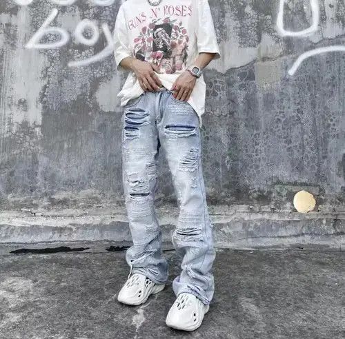 Jean JAPANESE BRAND JEAN DENIM SKINNY STYLE LIKE BALMAIN Size US 34 / EU 50 - 3 Thumbnail