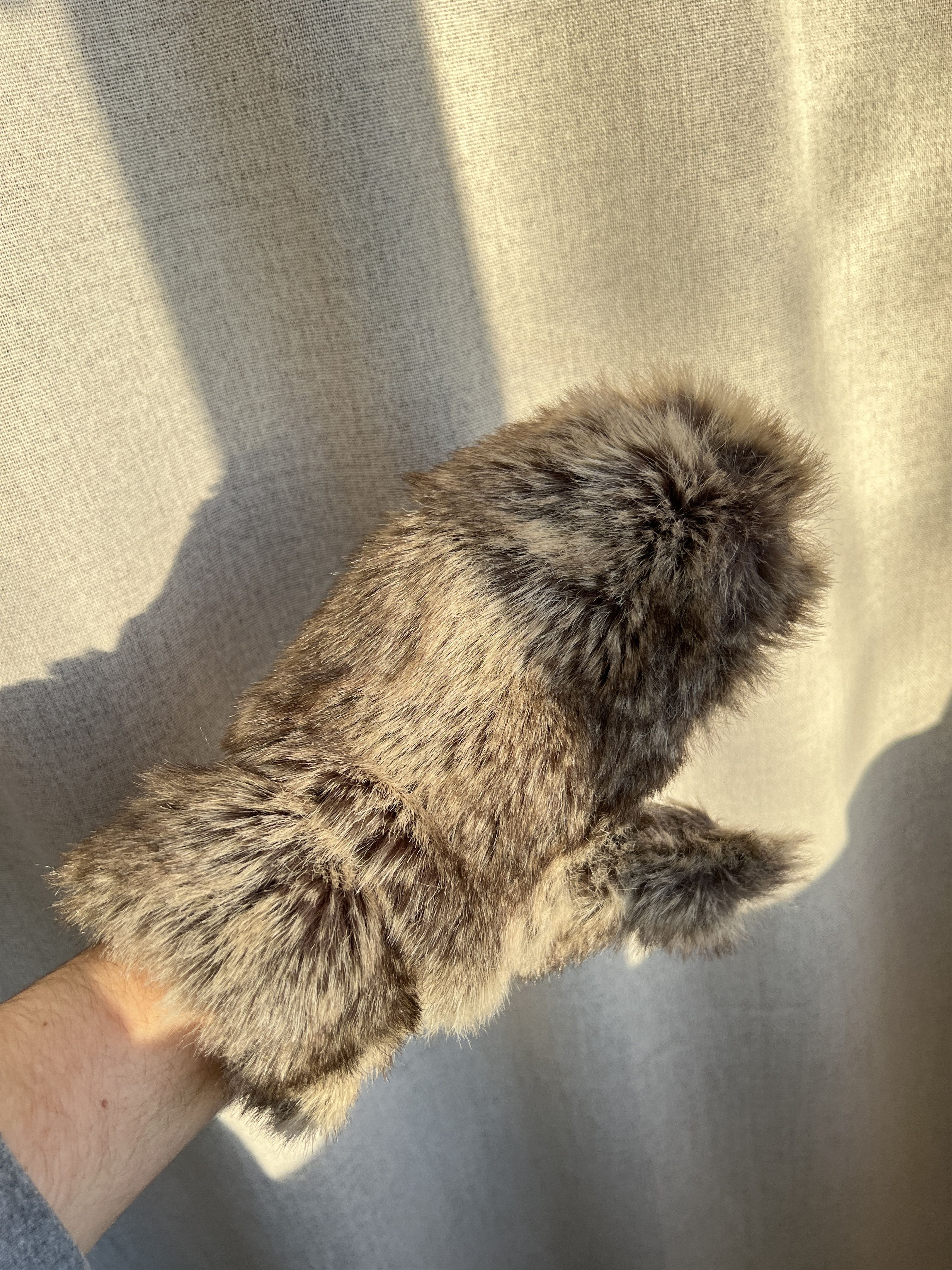 Vintage Vintage Y2K Faux Fur Fluffy Mittens Gloves Size ONE SIZE - 1 Thumbnail