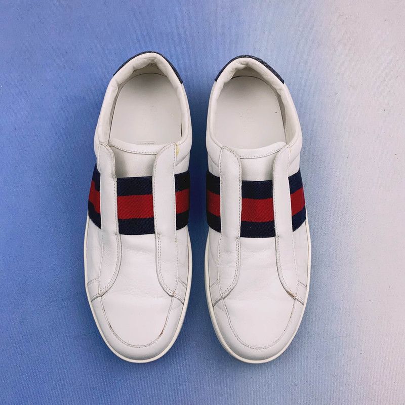 Gucci Gucci Stylish White Sneakers with Stripes - Size US 9.5 / EU 42-43 - 2 Thumbnail