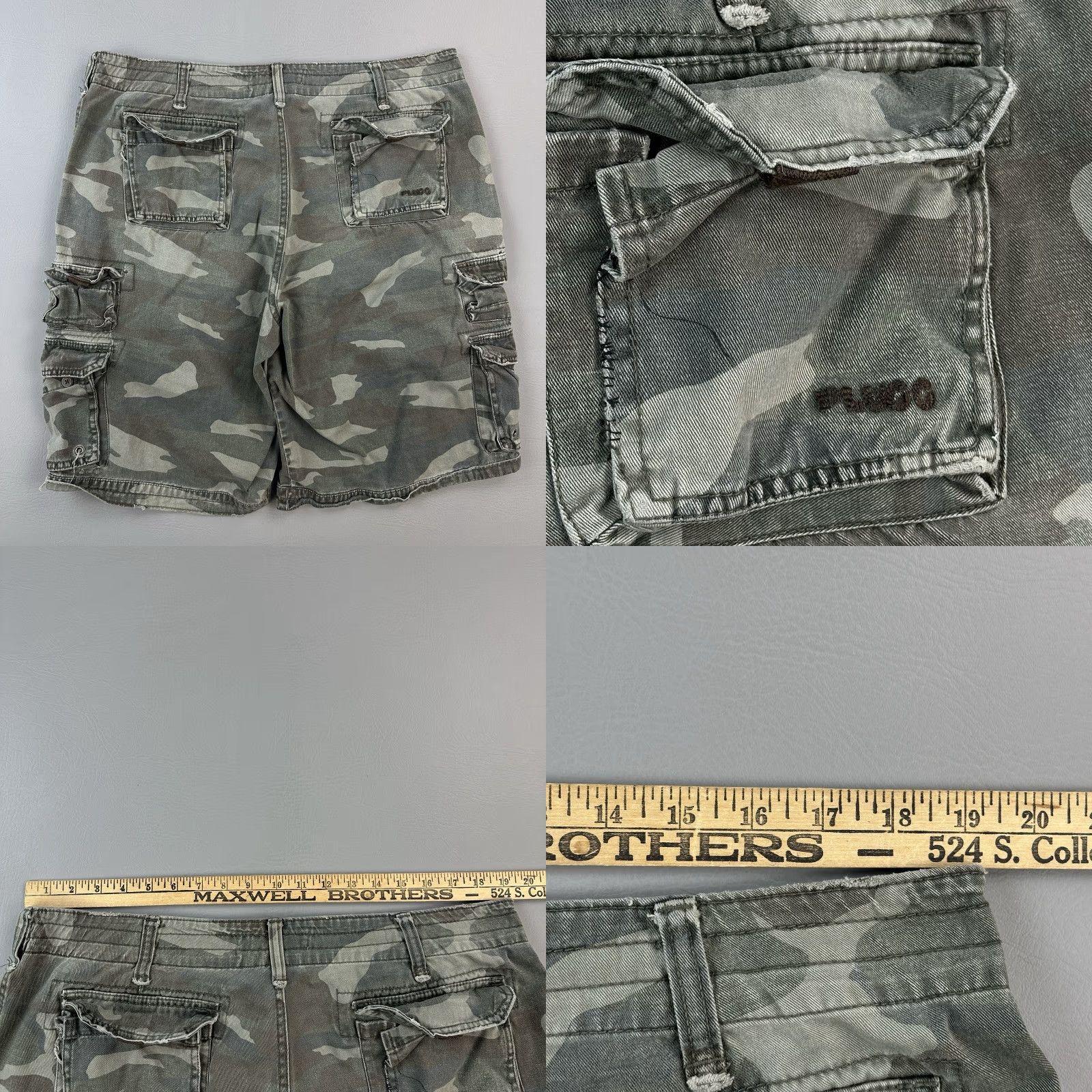 Vintage VINTAGE Plugg Shorts Mens 38 Woodland Camo Utility Cargo Skate Grunge Y2K Shorts Mens 38 Woodland Camo Utility Cargo Skate Grunge Y2K Size US 38 / EU 54 - 8 Thumbnail