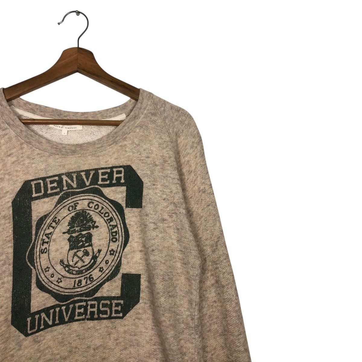 Japanese Brand Vintage Denver University Graphic Sweatshirt Beige Size US L / EU 52-54 / 3 - 7 Thumbnail