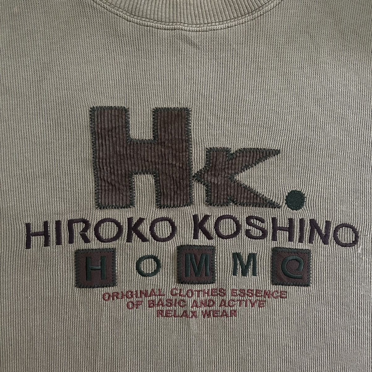 Hiroko Koshino Homme × Japanese Brand Hiroko Koshino Homme Japan Olive Sweatshirt Size US L / EU 52-54 / 3 - 3 Thumbnail