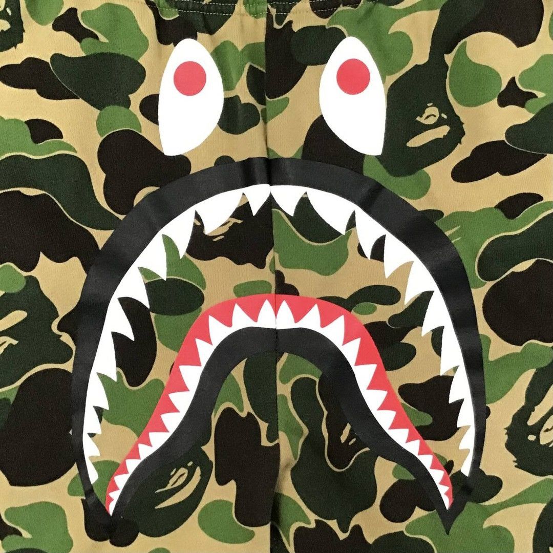 Bape BAPE Shark sweat shorts ABC camo a bathing ape ★size L Size US 34 / EU 50 - 2 Thumbnail