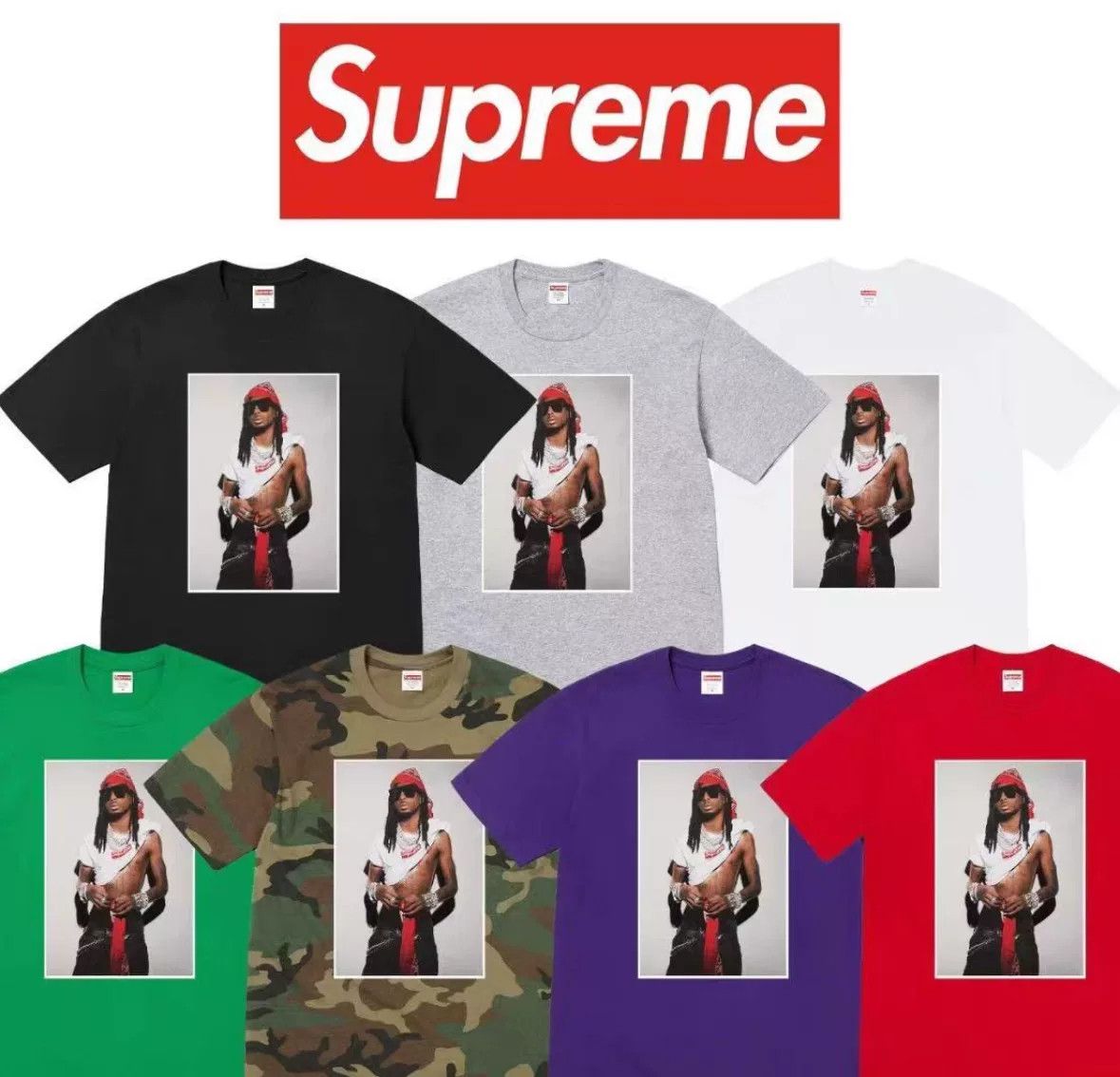 Supreme Supreme Graphic T-Shirt in Camouflage or Red Size US L / EU 52-54 / 3 - 1 Preview