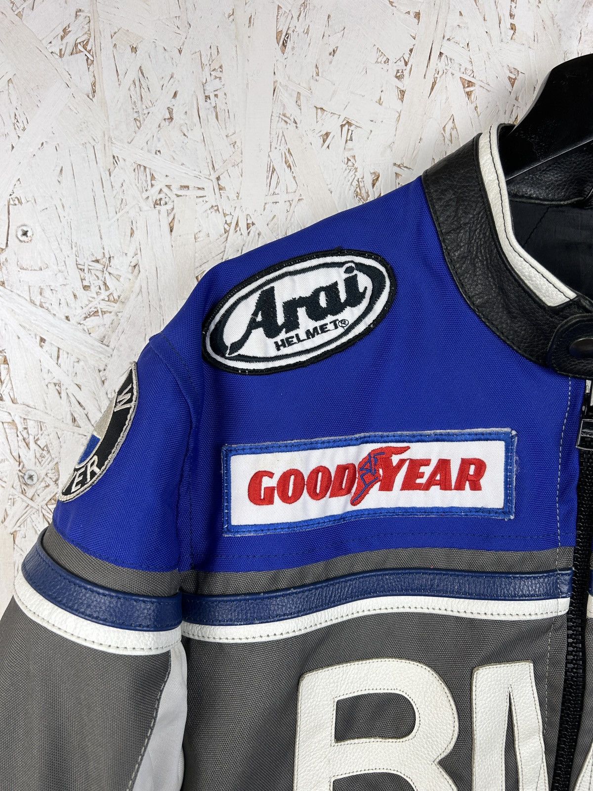 BMW Vintage BMW Racing Michelin Goodyear Leather Inserts Jacket Size US M / EU 48-50 / 2 - 4 Thumbnail