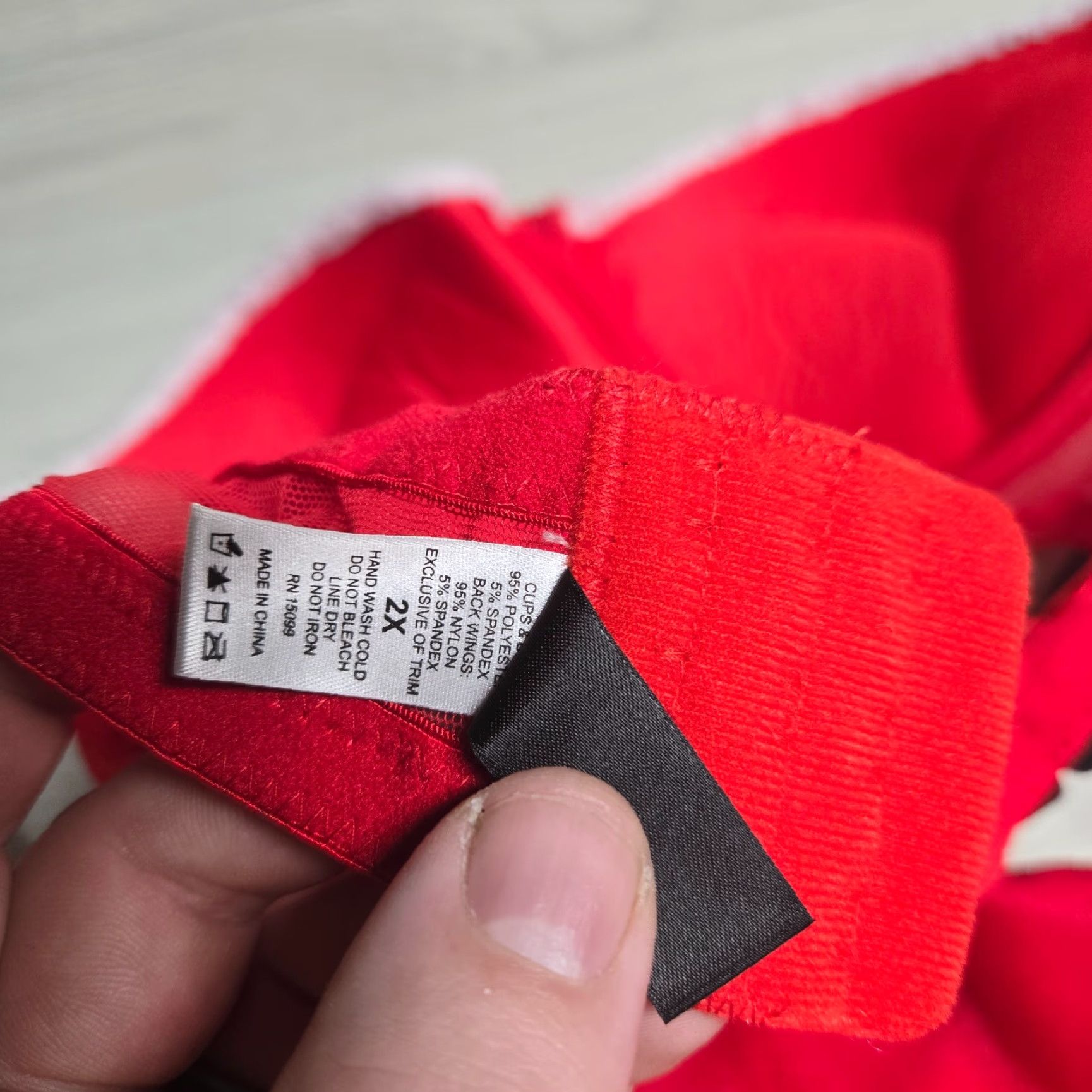 Vintage true desire Bra Top Women's 2X Red Push Up Camisole Size XXL / US 16-18 / IT 52-54 - 7 Thumbnail
