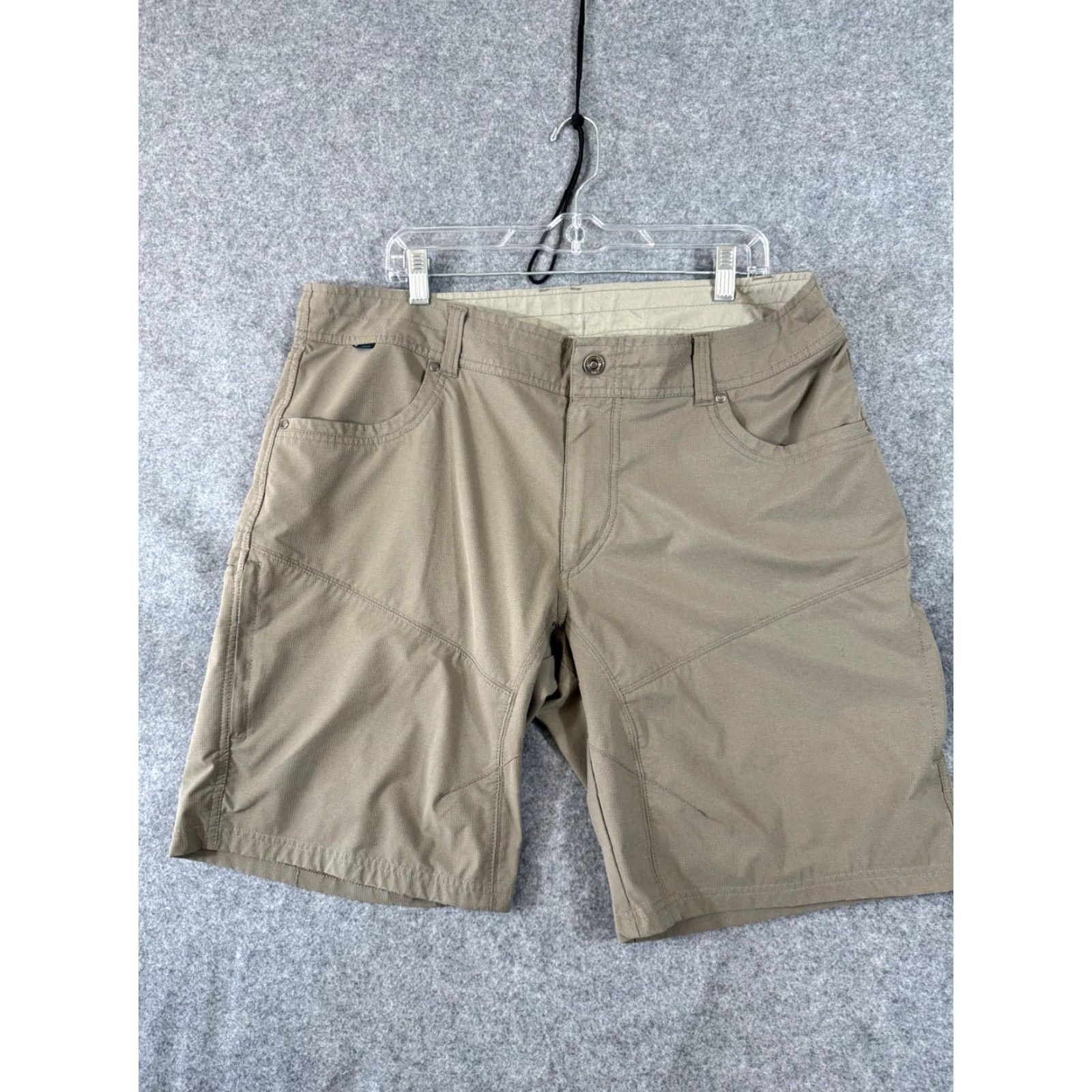 Vintage Kuhl Silencr Cargo Shorts Mens 40 Khaki Beige Outdoor Ripstop Pockets Casual Travel Size US 40 / EU 56 - 3 Thumbnail