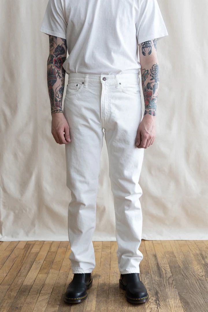 image of Orslow 107 Ivy Fit Slim Jean White, Men's (Size 31)