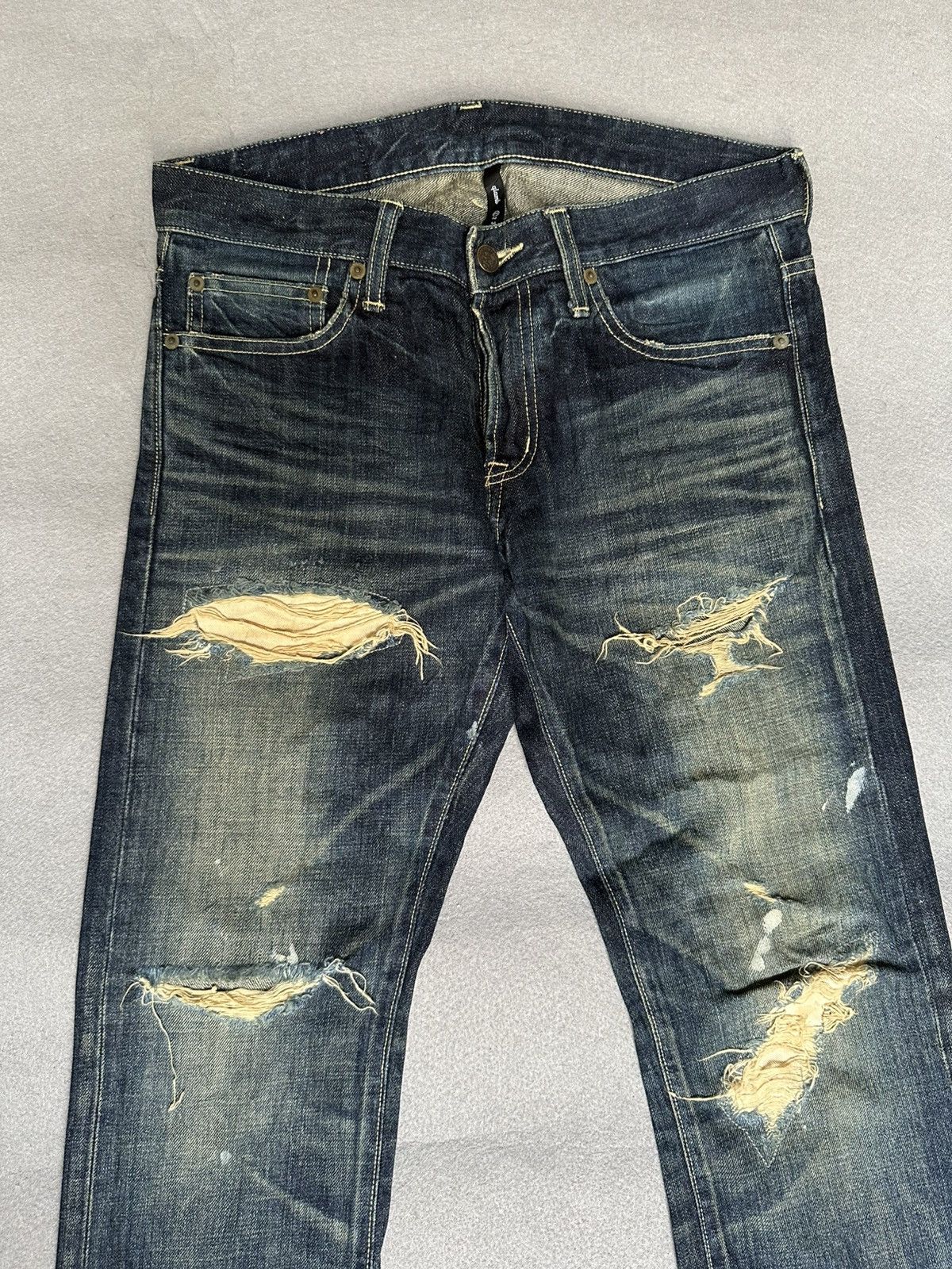 Japanese Brand Glamb Tokyo Japan Distressed Denim Size US 31 - 4 Thumbnail