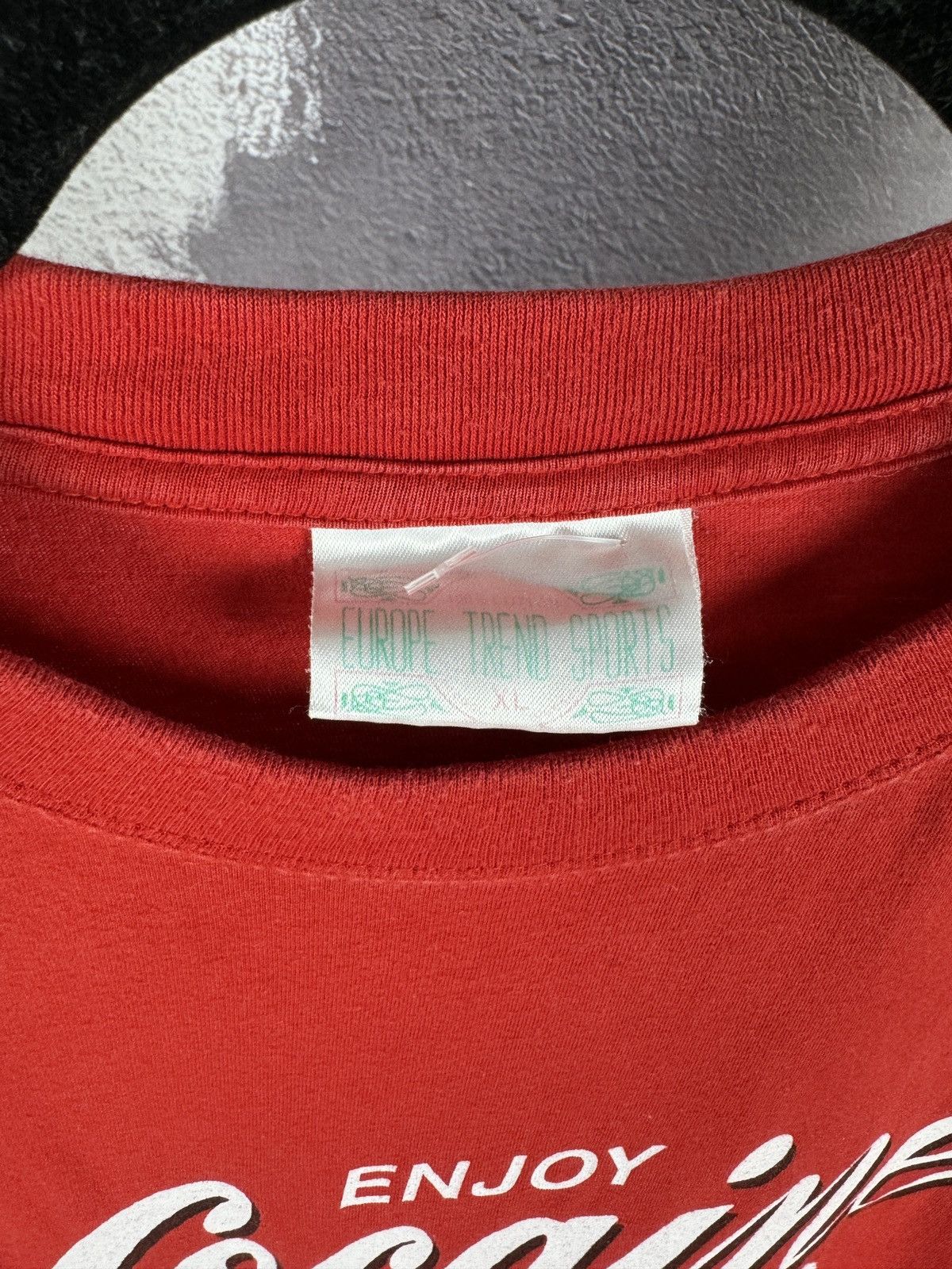 Vintage Vintage Enjoy Cocaine Red big logo tee shirt size XL Size US XL / EU 56 / 4 - 7 Thumbnail