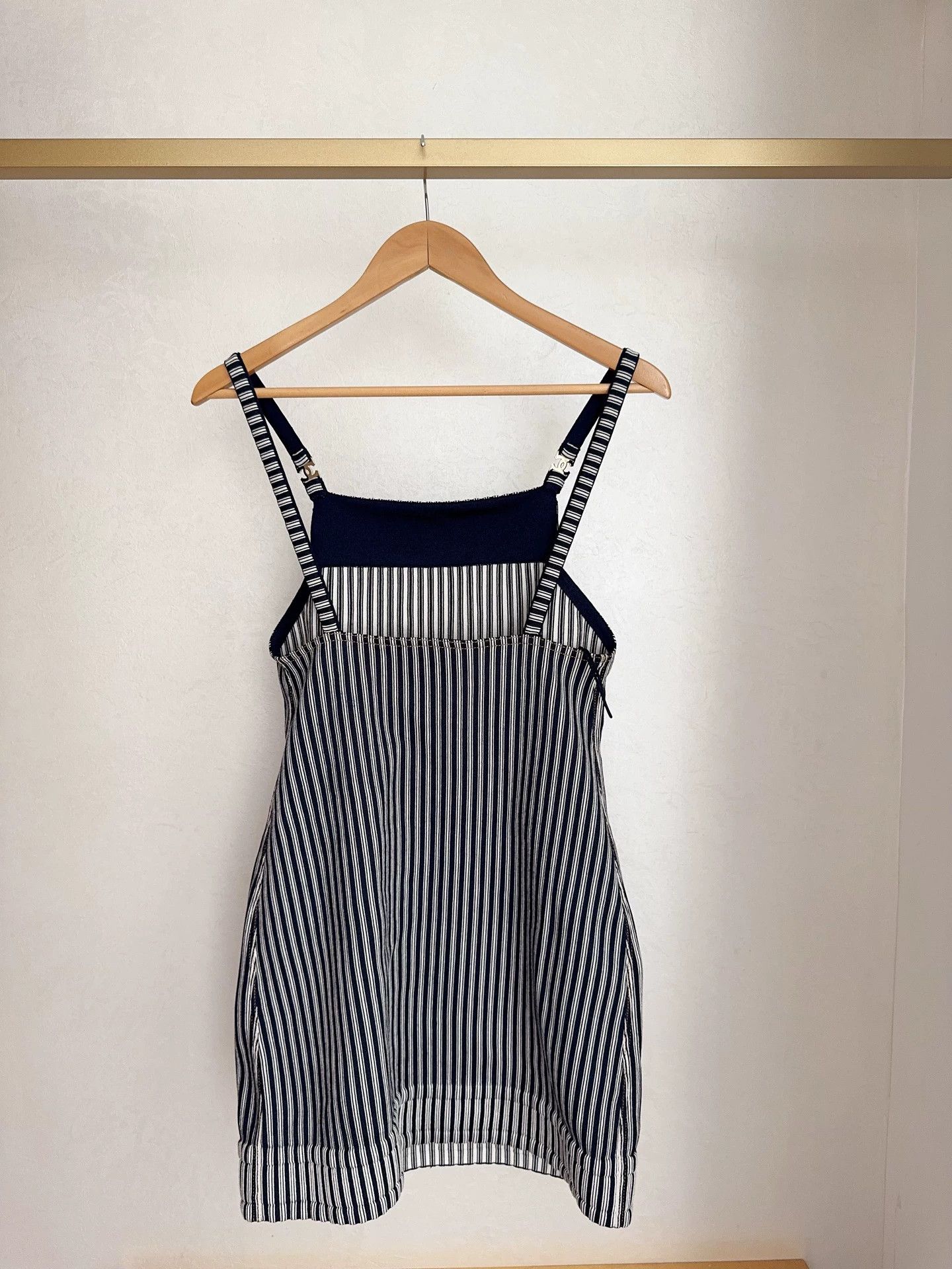 Chanel Chanel 25Ss metal logo striped cami dress 34 Size XS / US 0-2 / IT 36-38 - 5 Thumbnail