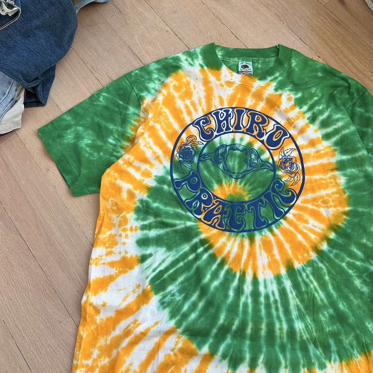 Fruit Of The Loom Vintage 90s Grateful Dead Chiro Puff Print Tie Dye Shirt Size US XL / EU 56 / 4 - 4 Thumbnail