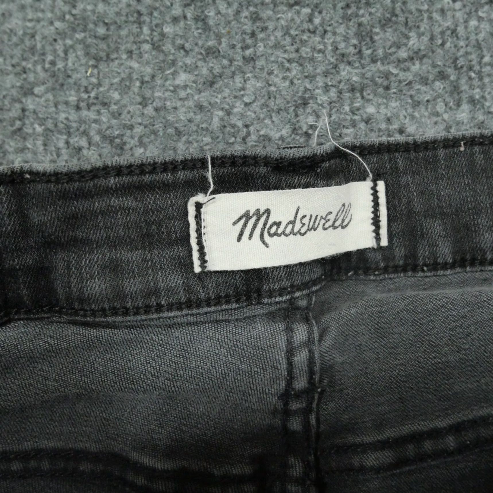 Madewell Madewell Jeans Womens 27 Black Grey Cali Demi Boot Button Fly 26x26 Regular Size 27" / US 4 / IT 40 - 5 Thumbnail