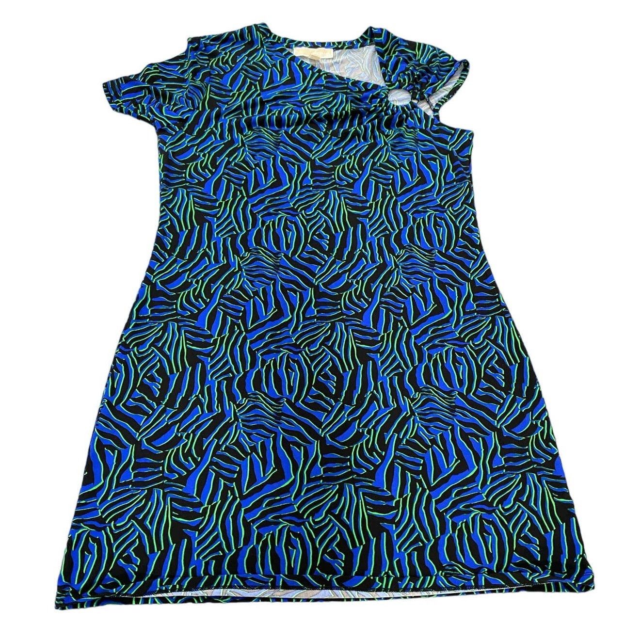 MICHAEL MICHAEL KORS Women's Zebra-Print Ring Mini Dress XL