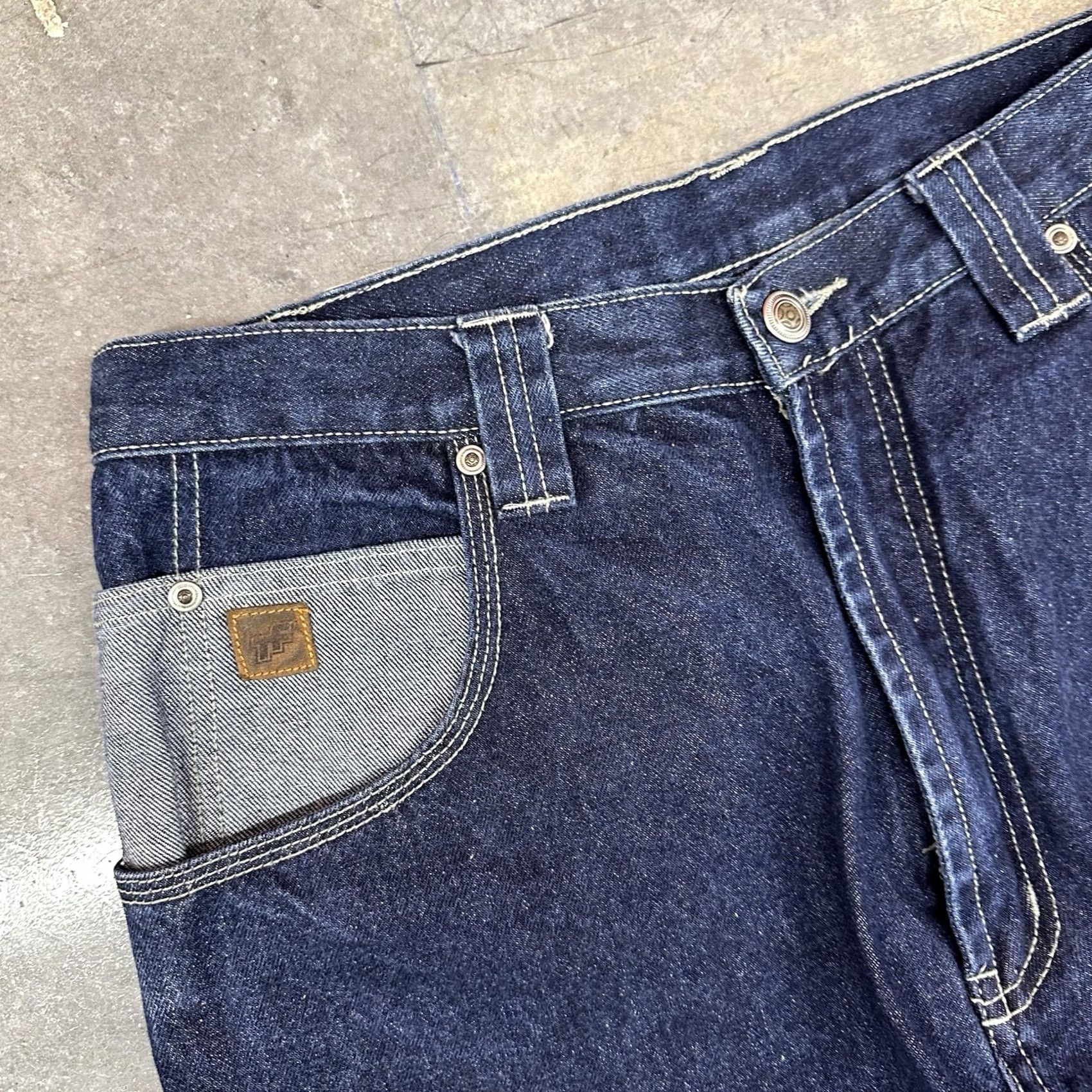 Denime VINTAGE TUFF Denim Carpenter Jeans Men’s 32 X 32 Embroidered Baggy 90s Grunge Hip Hop Size US 32 / EU 48 - 4 Thumbnail