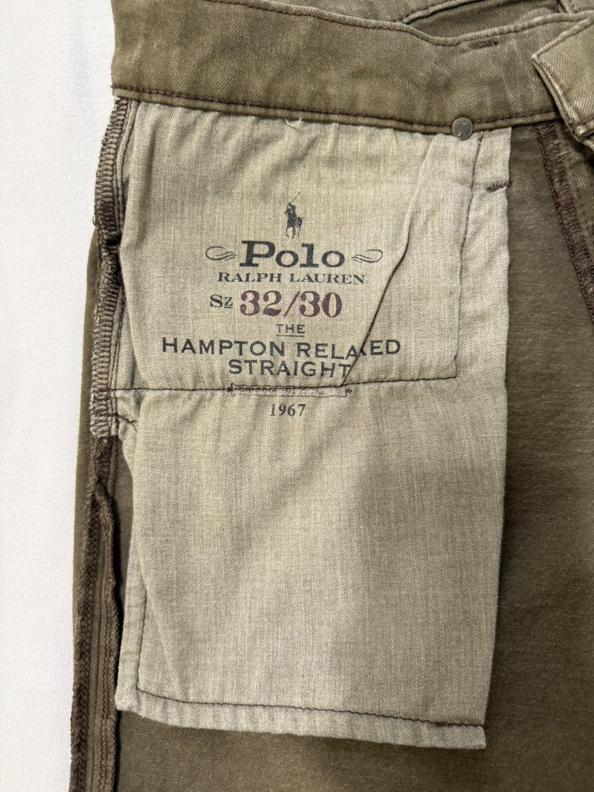 Polo Ralph Lauren Polo Ralph Lauren Hampton Relaxed Straight Olive green 32/30 Size US 32 / EU 48 - 4 Thumbnail