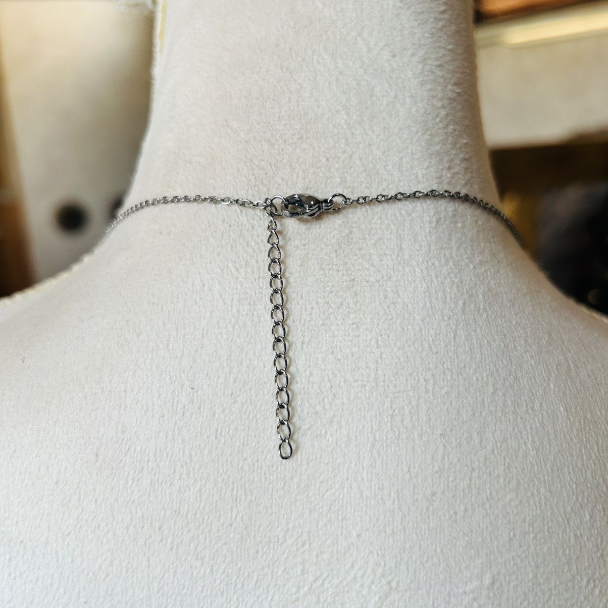 Handmade Handcrafted faceted crystal vintage bead hematite necklace Size ONE SIZE - 5 Thumbnail