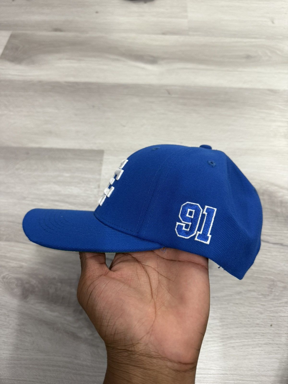 Eric Emanuel Eric Emanuel EE 6-Panel Structured Snapback Blue Size ONE SIZE - 2 Thumbnail