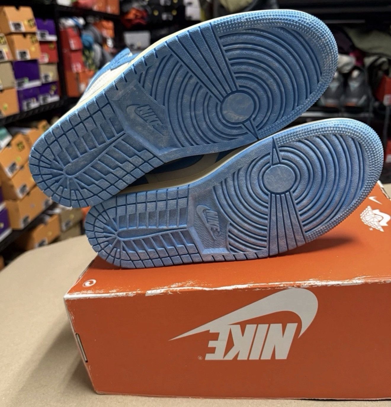 Jordan Brand Nike Air Jordan 1 Retro High OG UNC Reimagined Mens 7 NEW! Size US 7 / EU 40 - 5 Thumbnail
