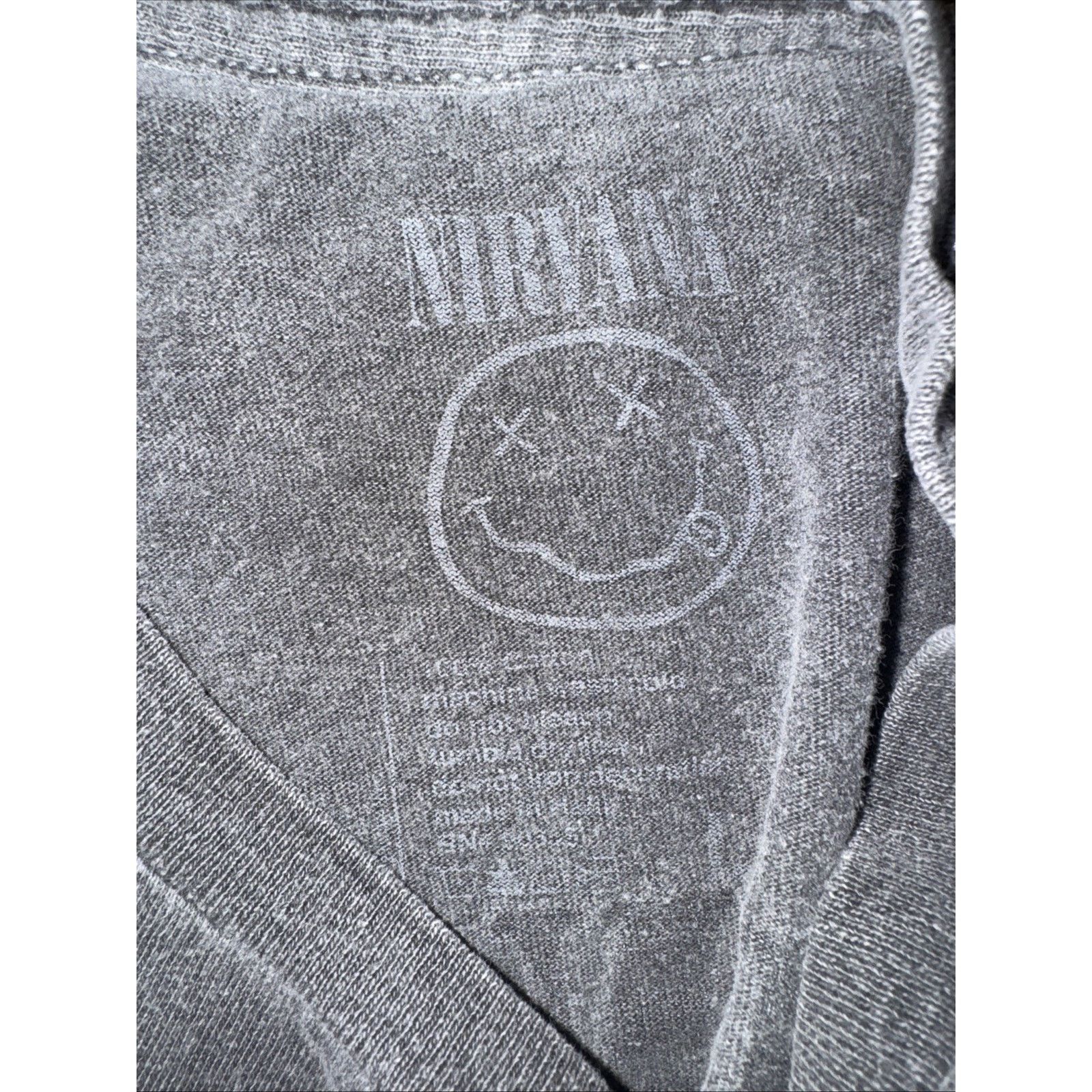 Band Tees × Nirvana Nirvana In Utero Band T-Shirt Gray XL Vintage Size US XL / EU 56 / 4 - 6 Thumbnail