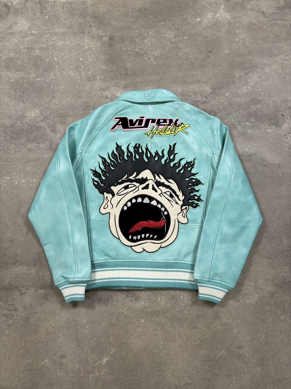 Avirex × HELLSTAR Hellstar x Avirex Jacket, Turquoise Size US S / EU 44-46 / 1 - 2 Thumbnail
