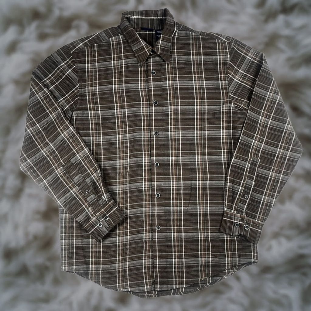 Basic Editions Basic Editions Plaid Long Sleeve Button Front Flannel Shirt Men’s M Multicolor Size US M / EU 48-50 / 2 - 1 Thumbnail