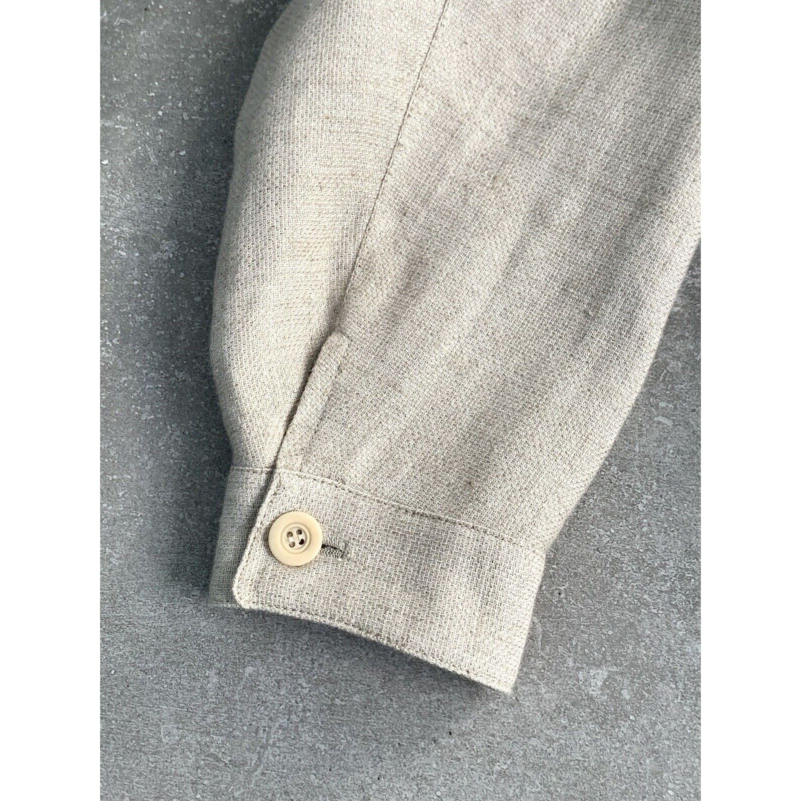 Gimo's × Vintage Men's GIMO'S SUEDE LINEN Bomber Jacket Coat EU 56 UK 46 XL Size US XXL / EU 58 / 5 - 16 Thumbnail