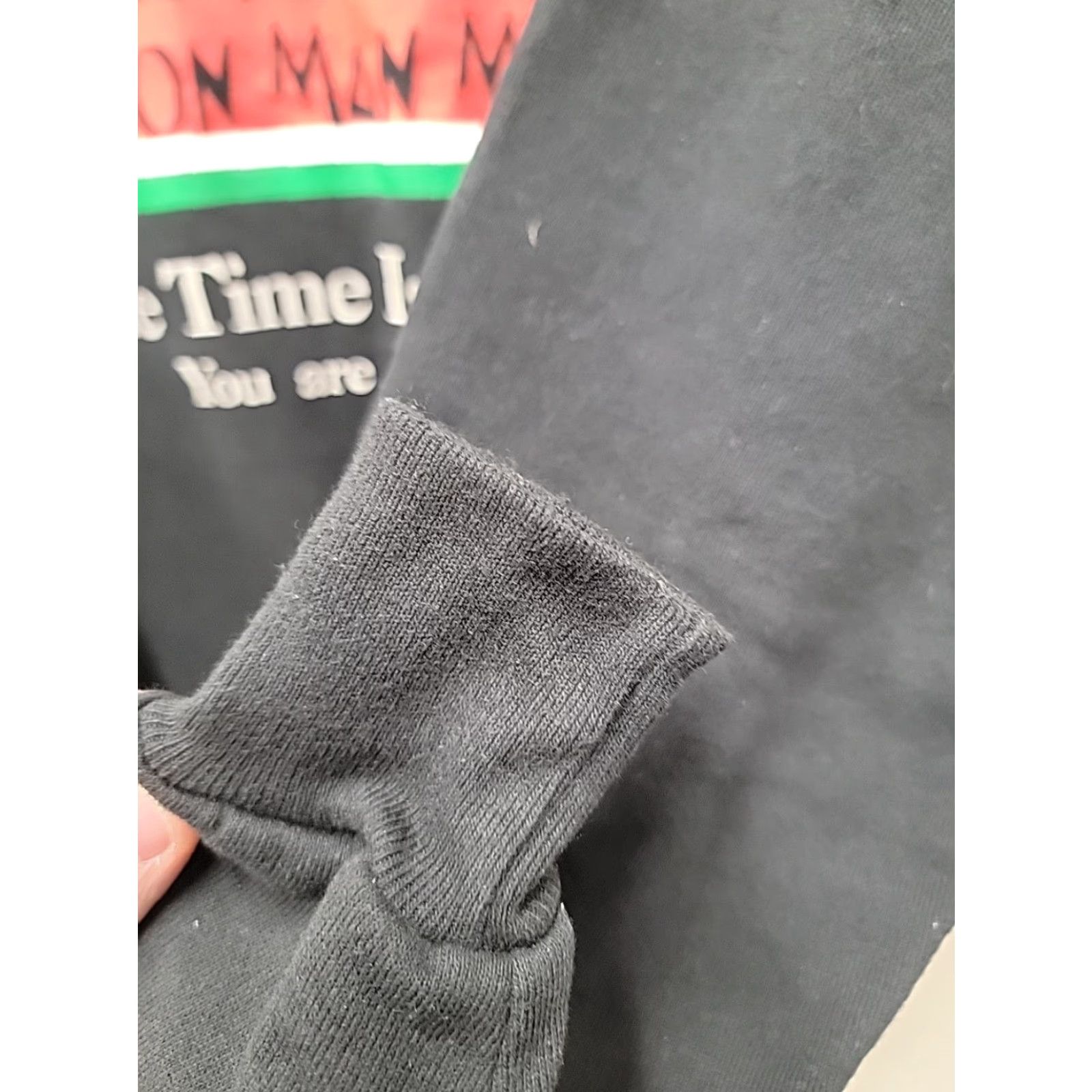 Jerzees VINTAGE Jerzees Sweatshirt Black L Mens Graphic Print Million Man March Oppression 90s Modern Size US L / EU 52-54 / 3 - 5 Thumbnail