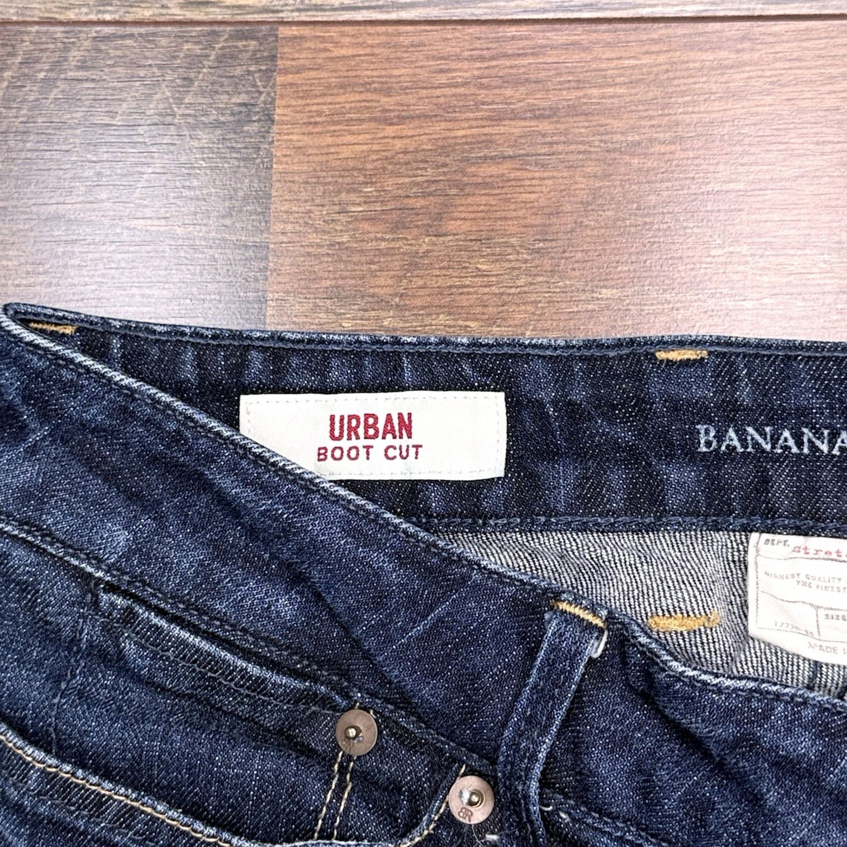 Banana Republic Banana Republic Jeans Women 6 Bootcut Low Rise Stretch Denim 5-Pocket City Blue Regular Length Inseam 31.5 in Size 28" / US 6 / IT 42 - 5 Thumbnail