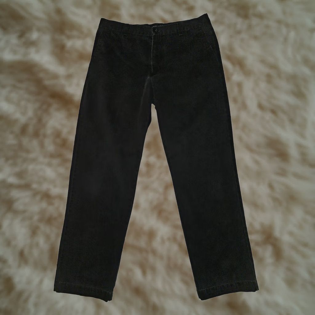 Old Navy VINTAGE Old Navy Chino Pants Men's Black 34x30 90s Hipster Preppy Slash Pocket Cotton Flat Front Size US 34 / EU 50 - 1 Thumbnail