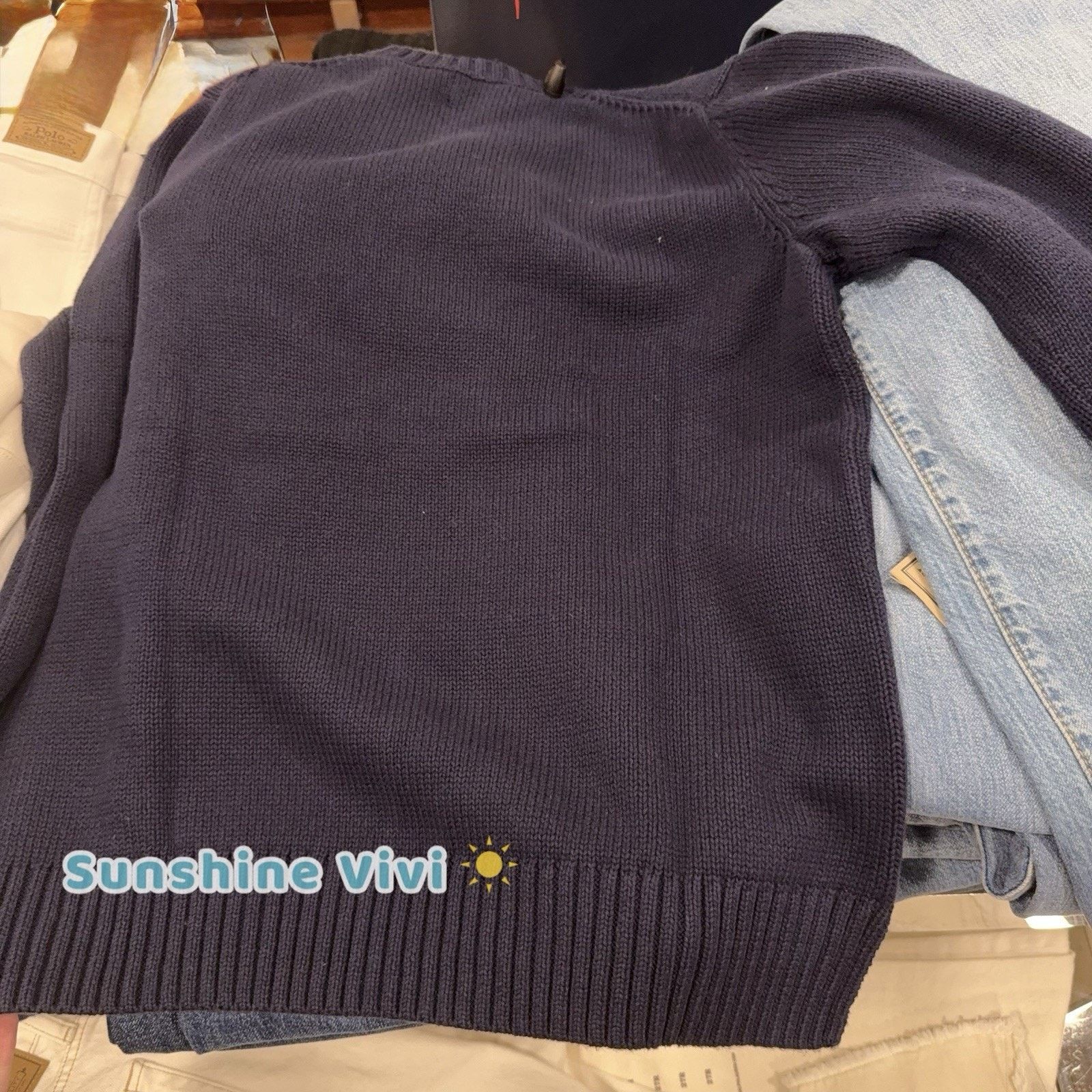 Ralph Lauren Purple Label NWT Ralph Lauren Women Bear Suit Crewneck Sweatshirt Navy Size US M / EU 48-50 / 2 - 7 Thumbnail