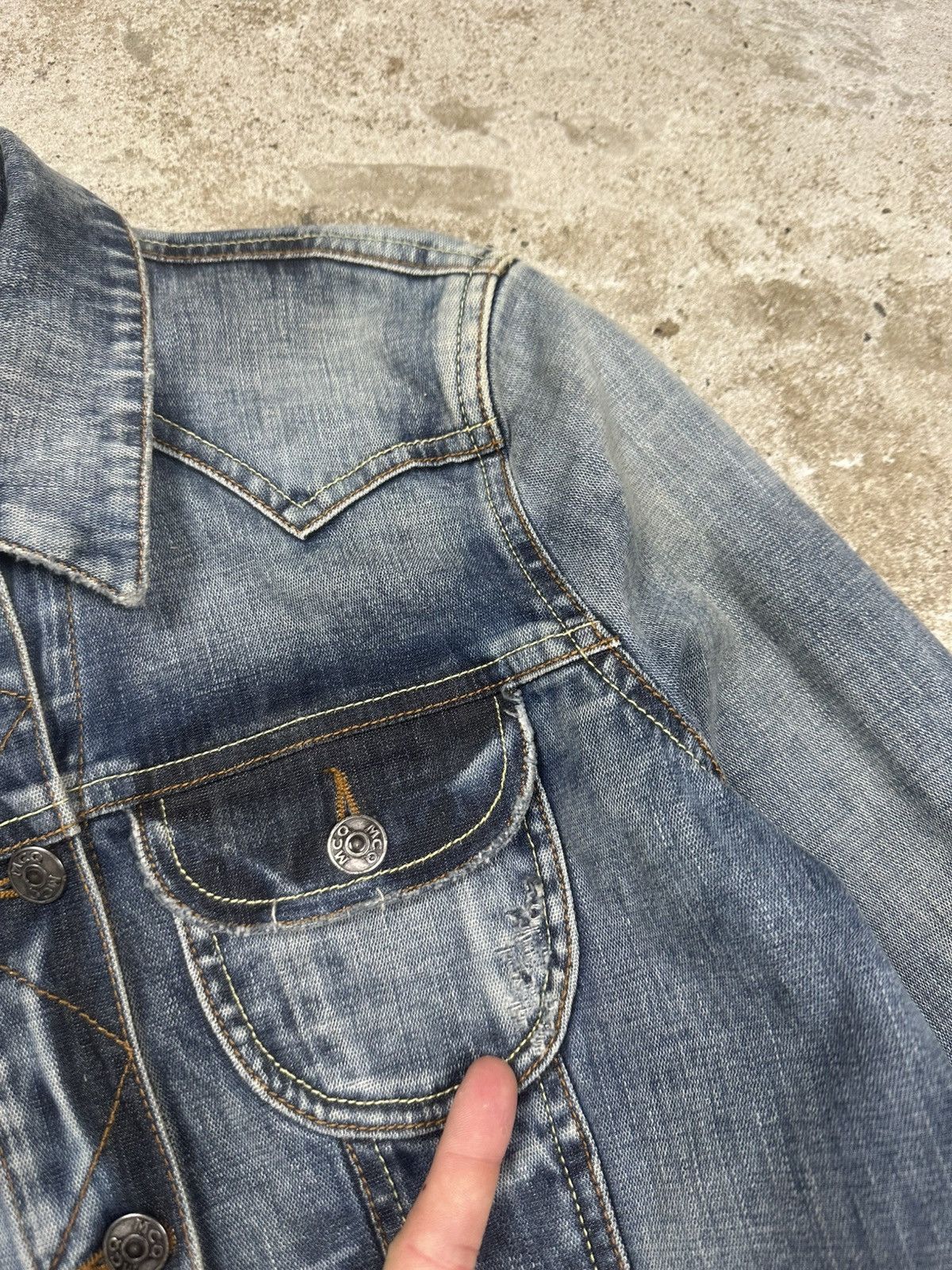 Alexander McQueen Alexander McQueen Blue Denim Skull Wings Jeans Stone Wash Size L / US 10 / IT 46 - 8 Thumbnail