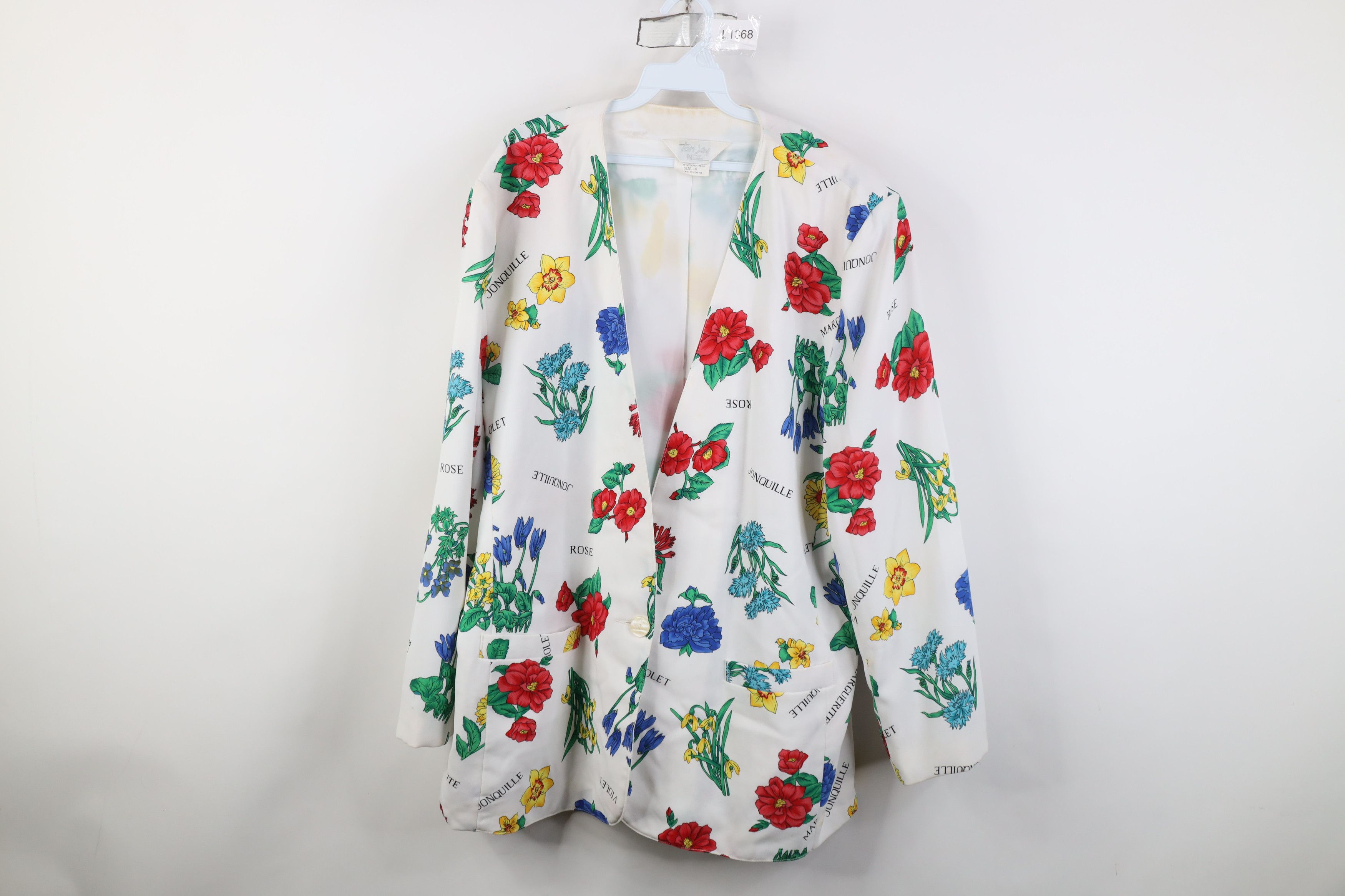 Vintage Vintage 90s Streetwear All Over Print Blazer Jacket USA Size XXL / US 16-18 / IT 52-54 - 1 Thumbnail