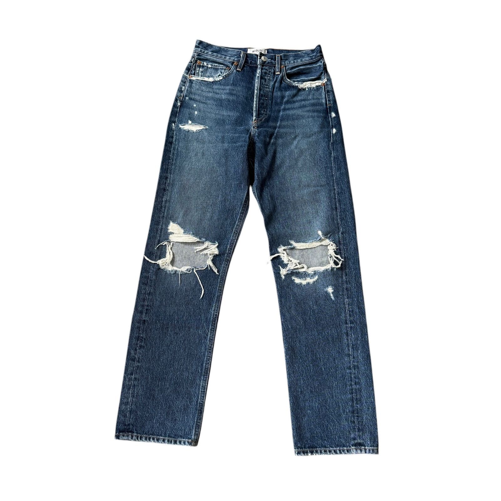Agolde AGOLDE 90s High Rise Loose Fit Jean Psych Wash Size 24" / US 00 / IT 34 - 2 Thumbnail