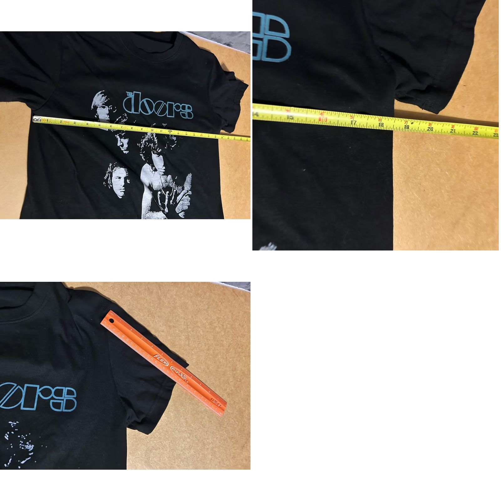 Vintage The Doors Shirt Adult Medium Black Front Graphic - The Doors Concert Rock Band Graphic Tee Mens M Black Cotton Knit Short Sleeve Crew Neck 2010-2019 Size US M / EU 48-50 / 2 - 10 Thumbnail