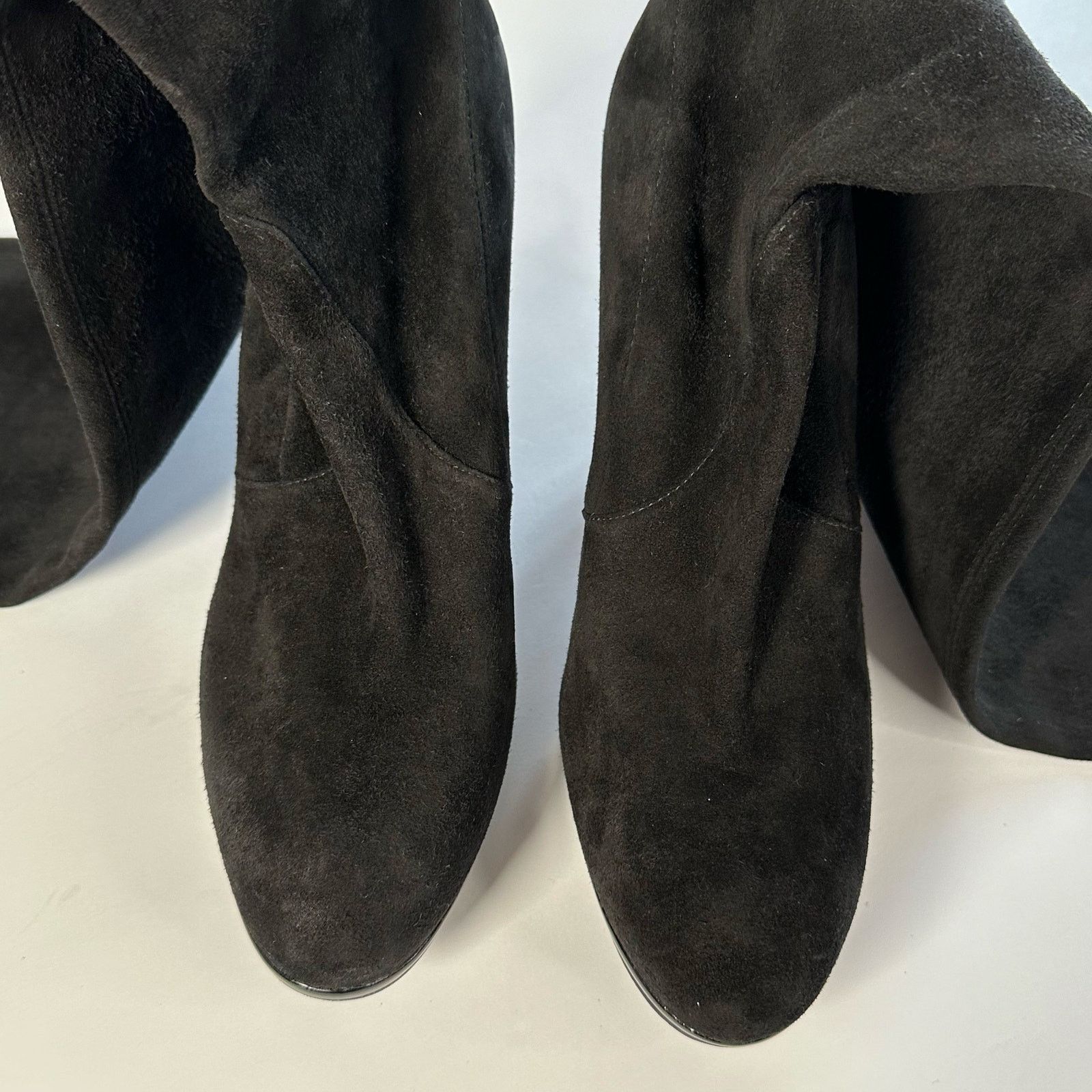 Stuart Weitzman STUART WEITZMAN Black Stiletto Heel, Suede, Knee High Boots Size US 10 / IT 40 - 5 Thumbnail