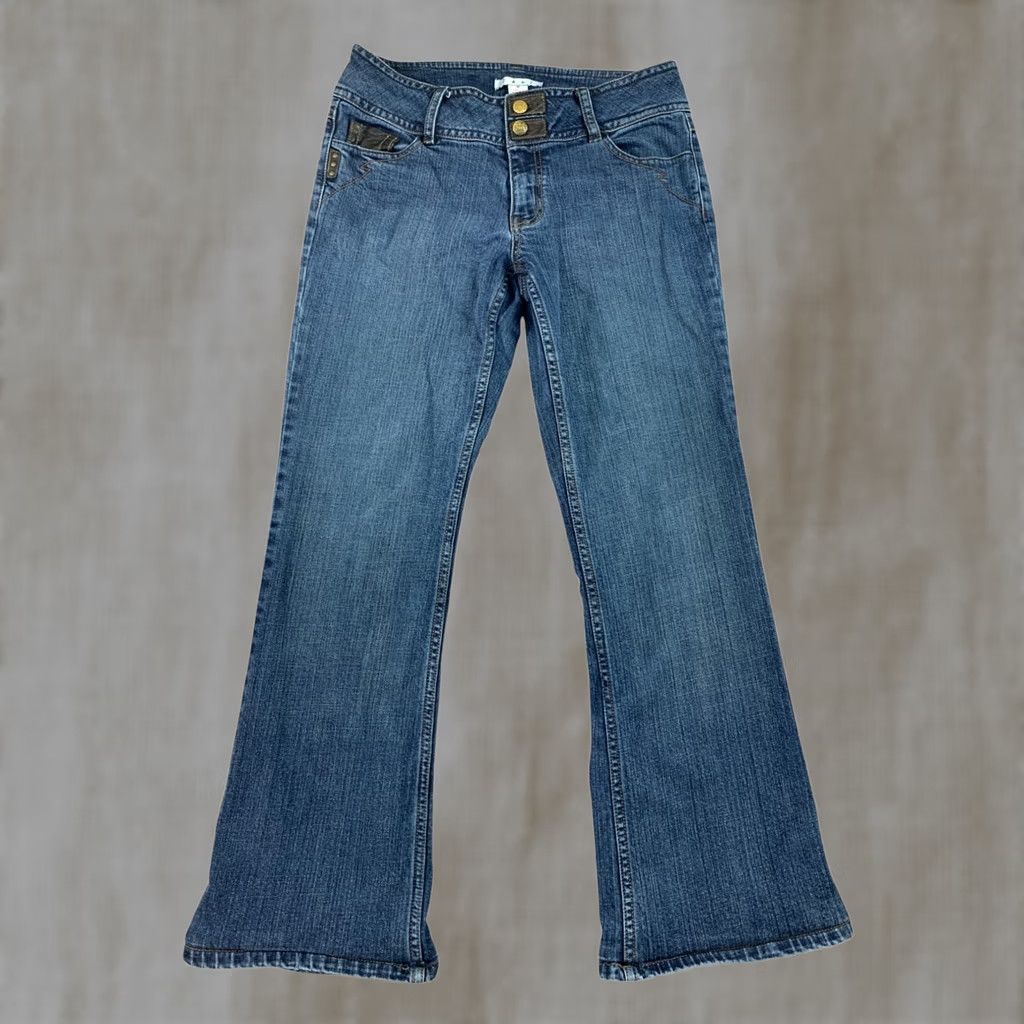 CAbi Jeans Womens 10 (32x29) Blue Bootcut Flap Pocket Stretch Mid Rise Denim main image 7