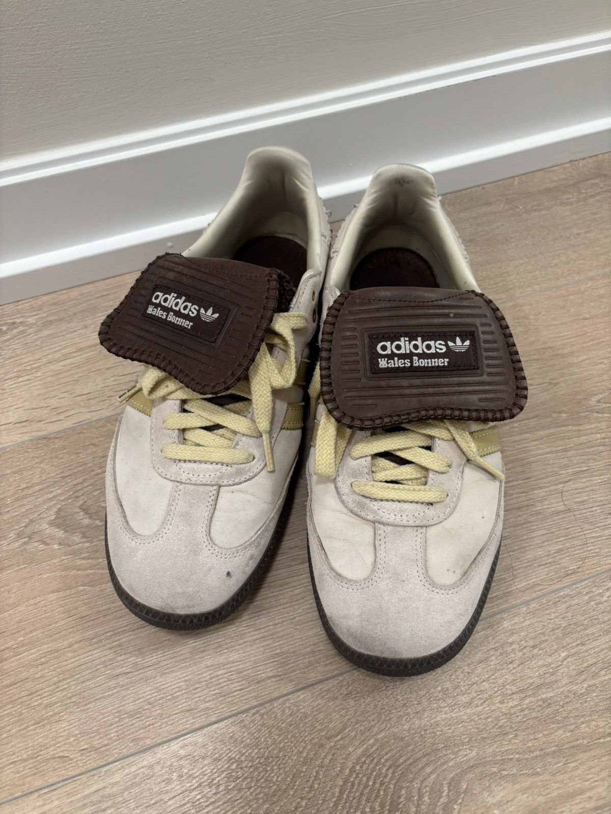 adidas gazelle silver green womens ID0217 adidas Samba Wales Bonner Ecrtin Brown [USED] main image 0