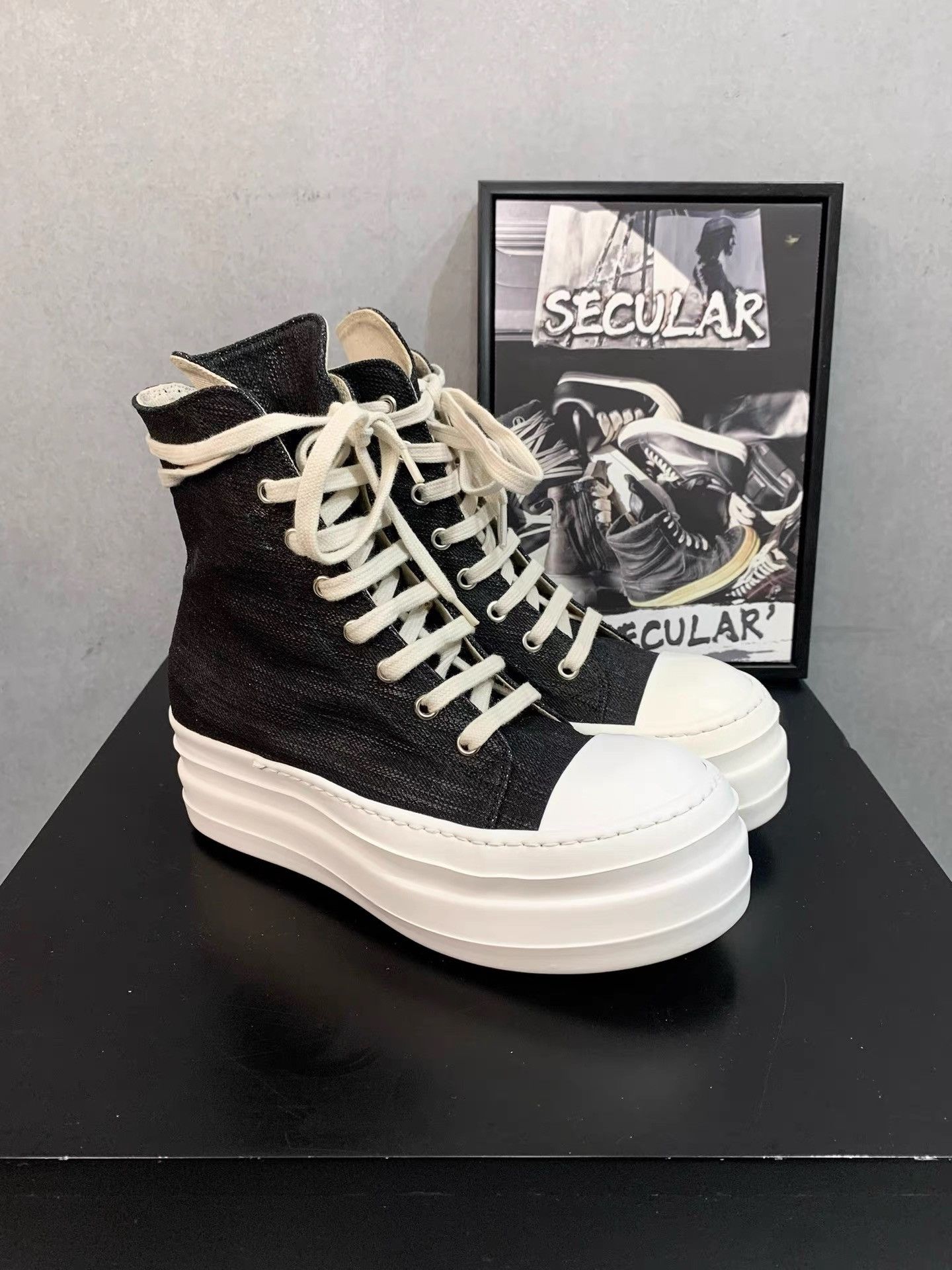 Rick Owens Rick Owens Double Sole Big Converse K34 Size US 6 / IT 36 - 1 Thumbnail