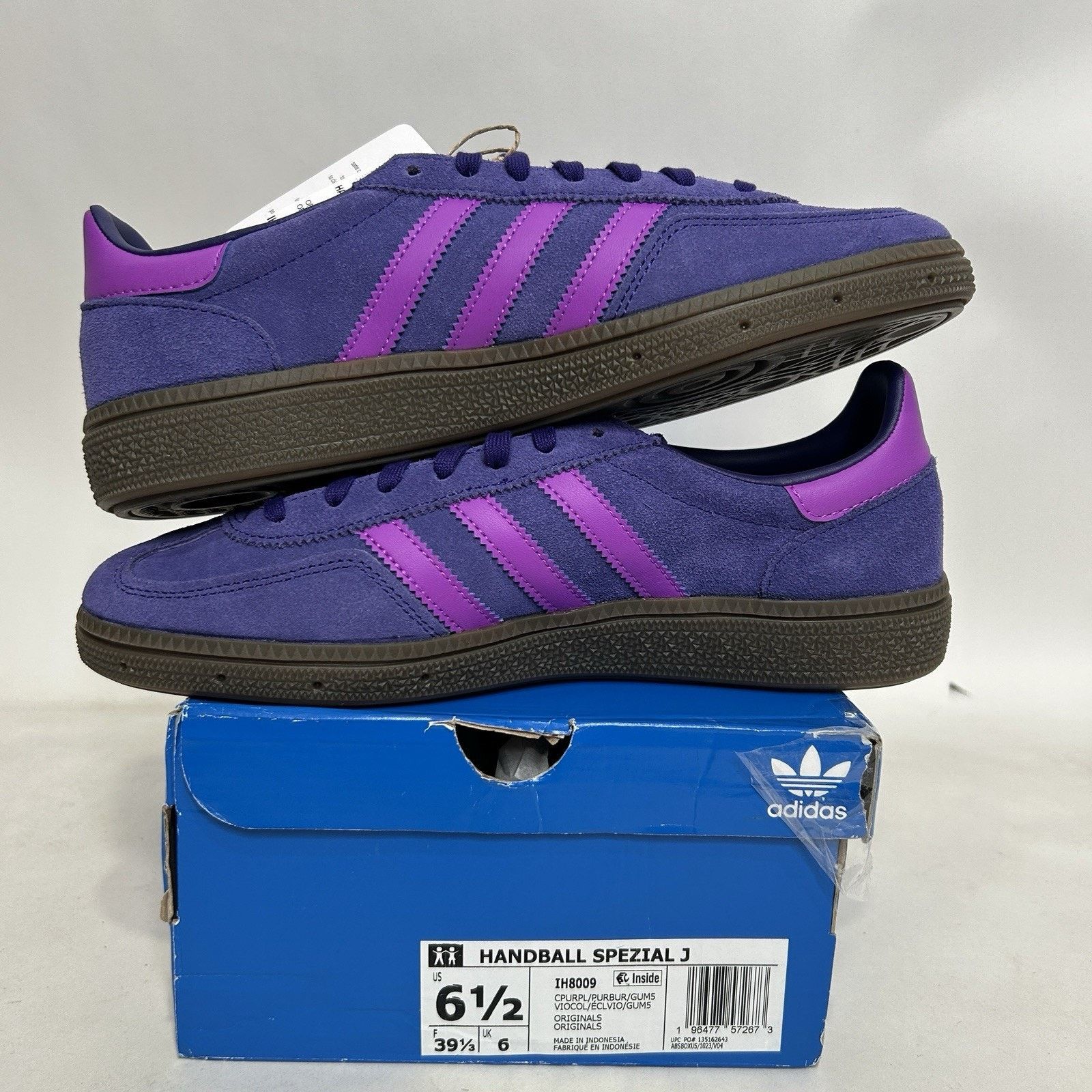 Adidas Adidas Originals Handball Spezial GS “Collegiate Purple” Size US 7.5 / IT 37.5 - 3 Thumbnail