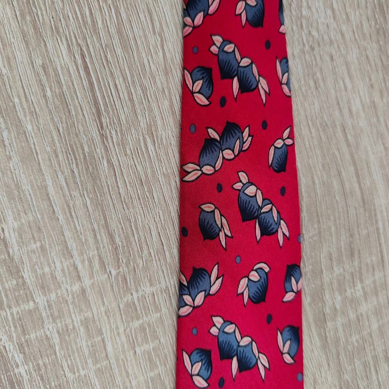 Hermes Hermes Paris Silk Tie 7534 IA Nuts Red Size ONE SIZE - 5 Thumbnail