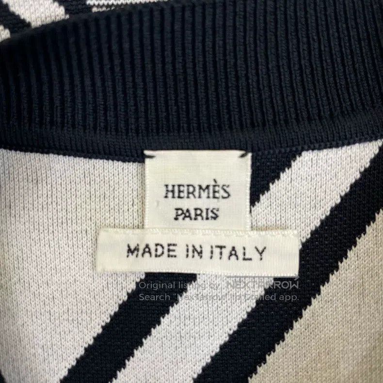Hermes Hermes Black, White, and Grey Knit Dress Size XS / US 0-2 / IT 36-38 - 5 Thumbnail