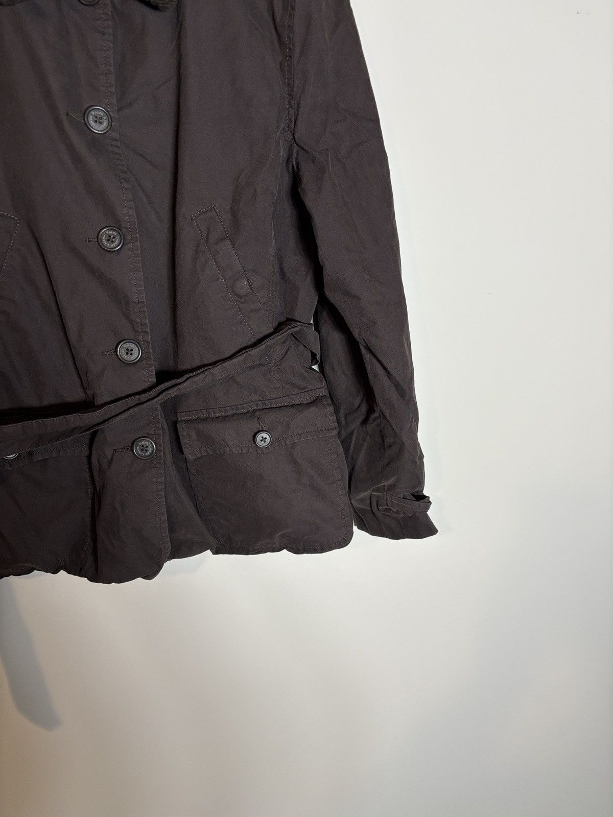 Lauren Ralph Lauren Lauren Ralph Lauren Corduroy Collar Belted Field Coat Large Size L / US 10 / IT 46 - 3 Thumbnail